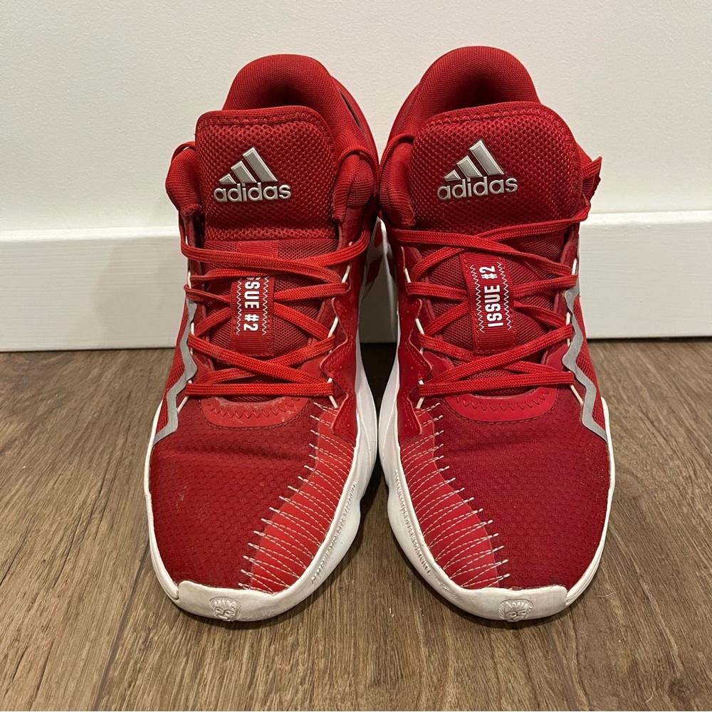 Adidas D.O.N. Issue 2‎ Red/White Men's Basketball Sneaker Size 10
